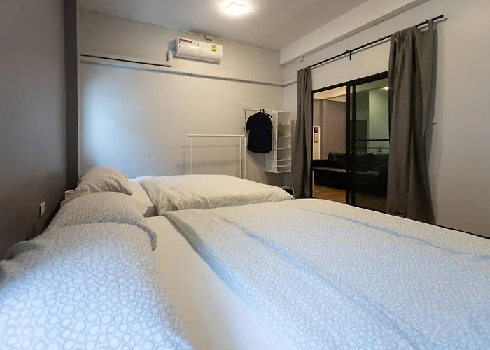 U3 Large 2 Bedroom Full Kitchen Near Bts Udomsuk Bangkok