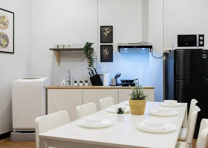 U3 Large 2 Bedroom Full Kitchen Near Bts Udomsuk Apartment Bangkok